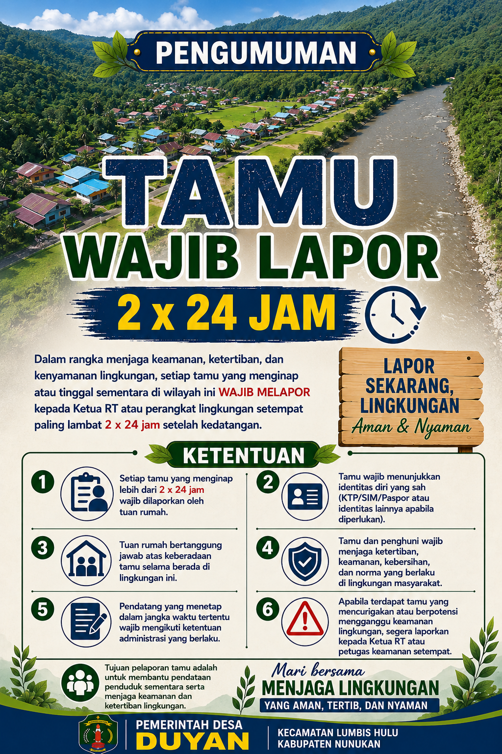 TAMU WAJIB LAPOR 